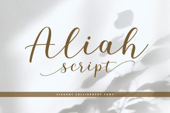Aliah Script: A Modern Calligraphy Typeface for Elegance