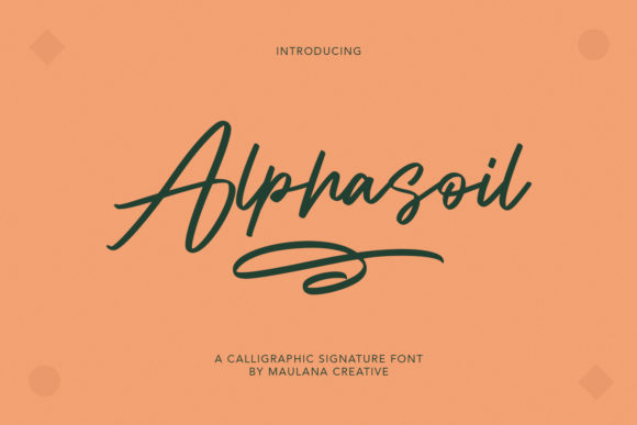Alphasoil: A Handwritten Font for Elegant Design Projects