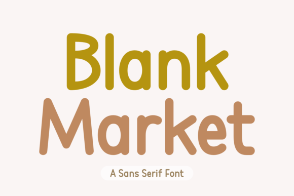 Blank Market: A Clean Sans Serif for Modern Designers