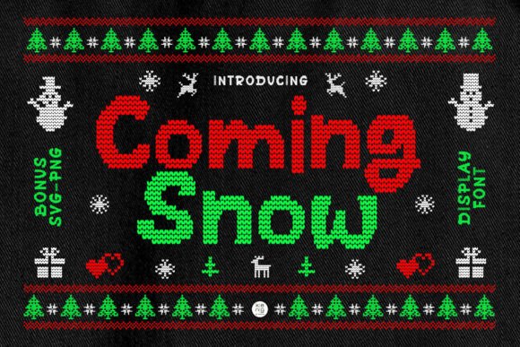Coming Snow: A Festive Twist on Holiday Typography