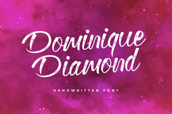 Dominique Diamond: A Modern Brushed Handwritten Font
