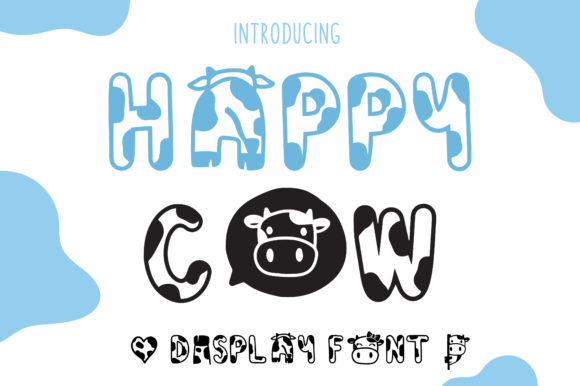 Happy Cow: The Playful Display Font That Brings Designs to Life