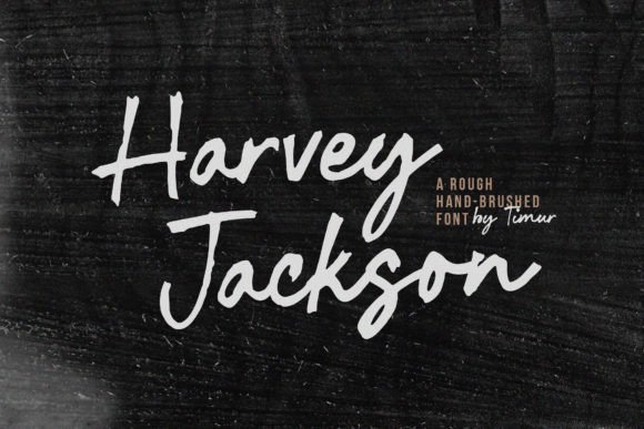 Harvey Jackson: The Bold Handbrushed Typeface for Authentic Brands