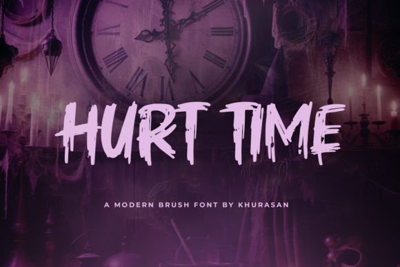 Hurt Time: The Modern Brush Font for Bold Designs