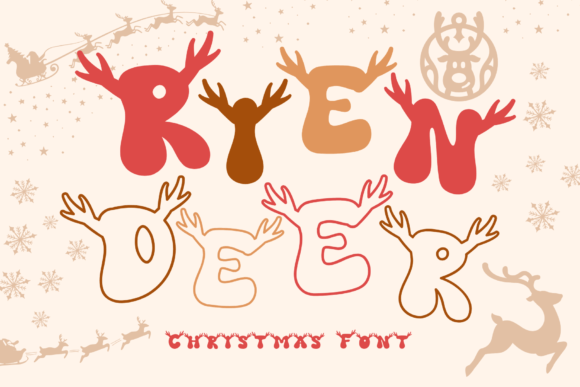 Reindeer Font: Adding Playful Charm to Your Designs