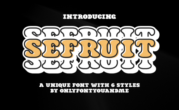 Sefruit: The Groovy Stacked Font for Playful, Modern Design
