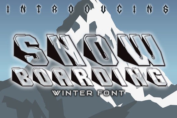 The Gravity-Defying Energy of the Snowboarding Typeface